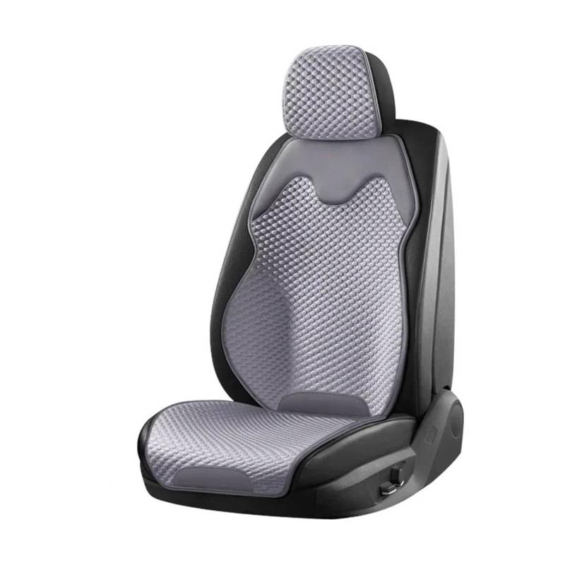 Feoosvx Auto-Sitzbezüge Universal Auto Sitz Abdeckung Vier Saison Auto EIS Seide Atmungsaktive Sitzbezüge Für Auto Kühlen Sitze Abdeckung Schutz Auto-Schonbezug(Grey seat) von Feoosvx