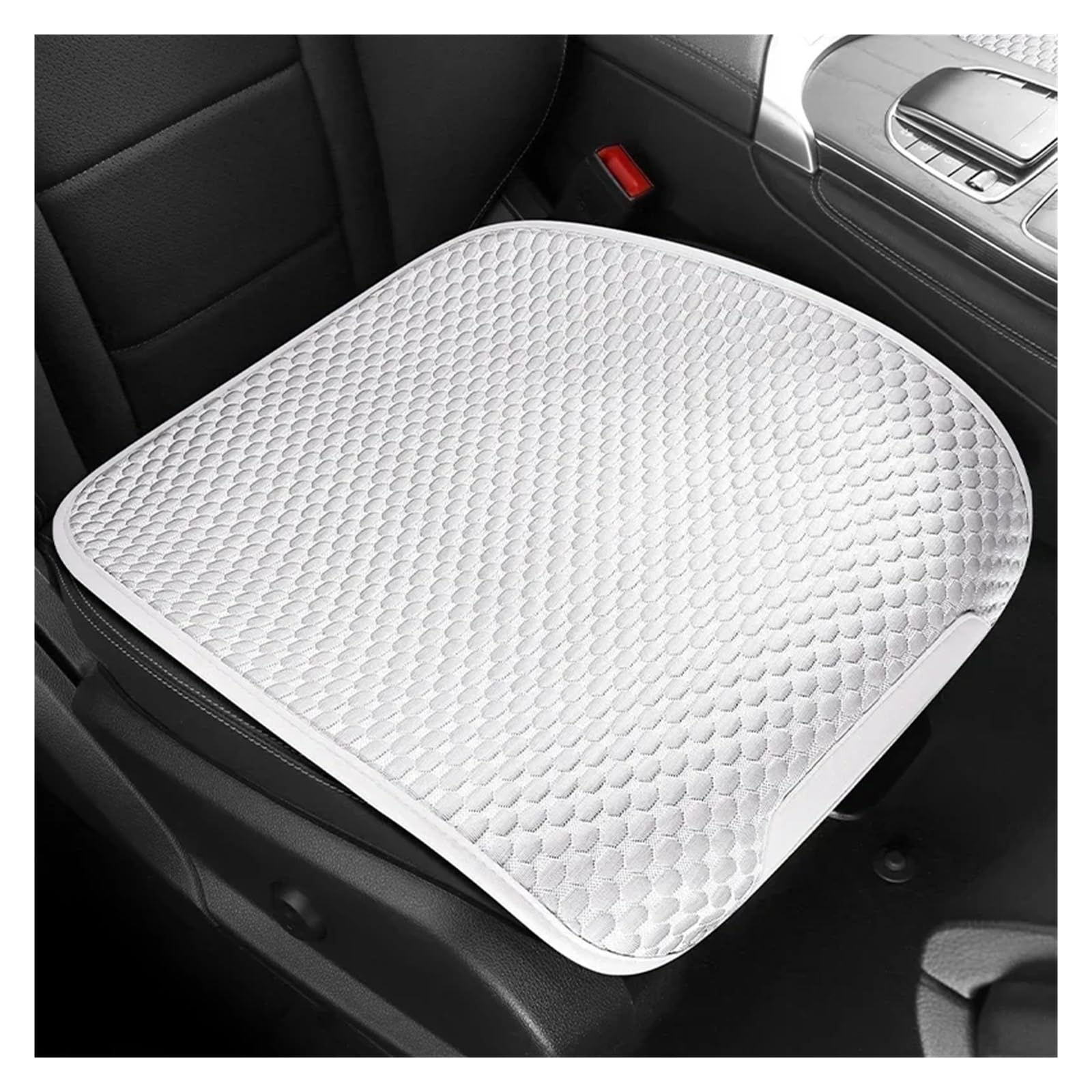 Feoosvx Auto-Sitzbezüge Universal Auto Sitz Abdeckung Vier Saison Auto EIS Seide Atmungsaktive Sitzbezüge Für Auto Kühlen Sitze Abdeckung Schutz Auto-Schonbezug(White Front seat) von Feoosvx