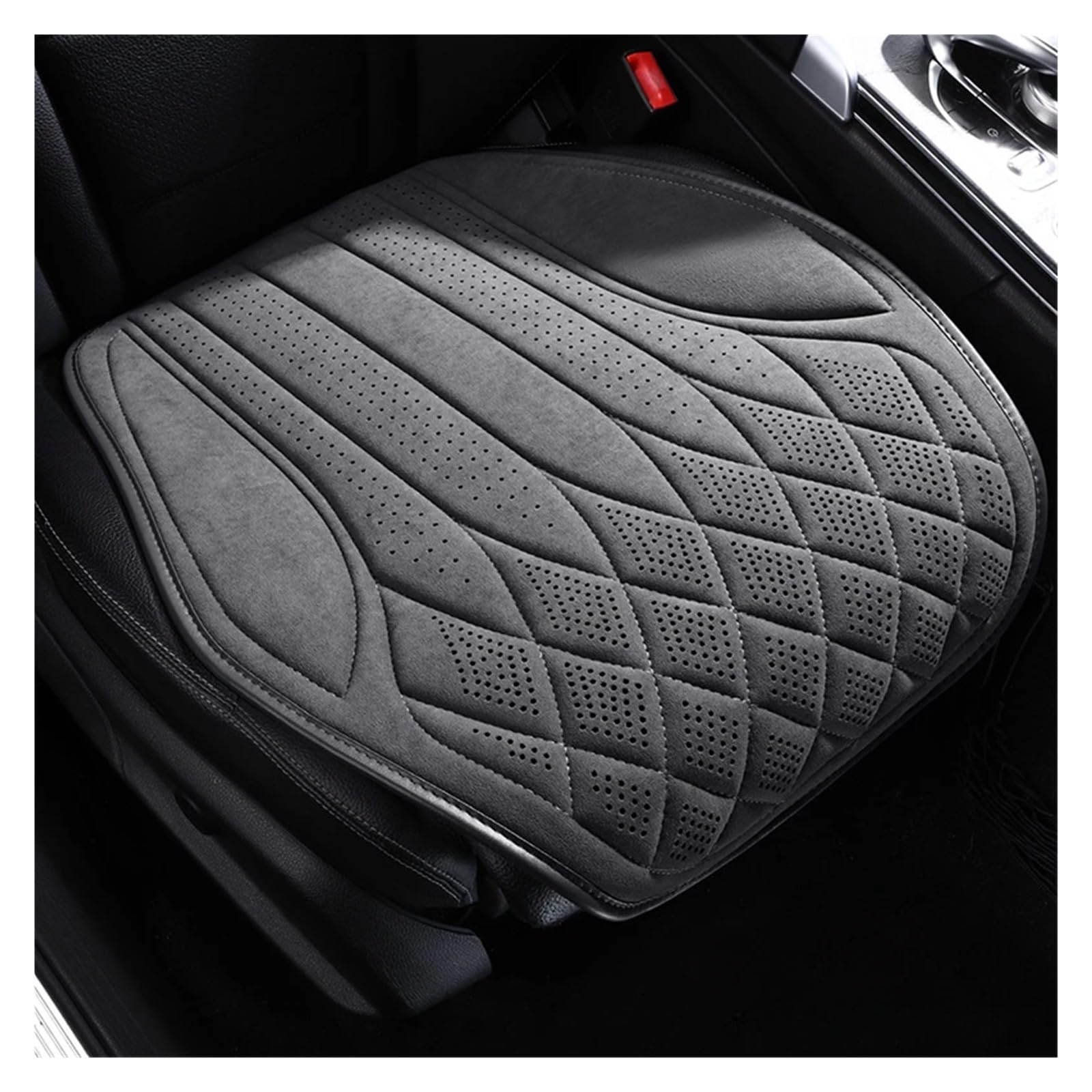 Feoosvx Auto-Sitzbezüge Universal Auto Sitz Abdeckung Vier Saison Auto Leder Sattel Pad Sitzbezüge Für Auto Coole Sitze Abdeckung Schutz Auto-Schonbezug(Gray Front seat) von Feoosvx