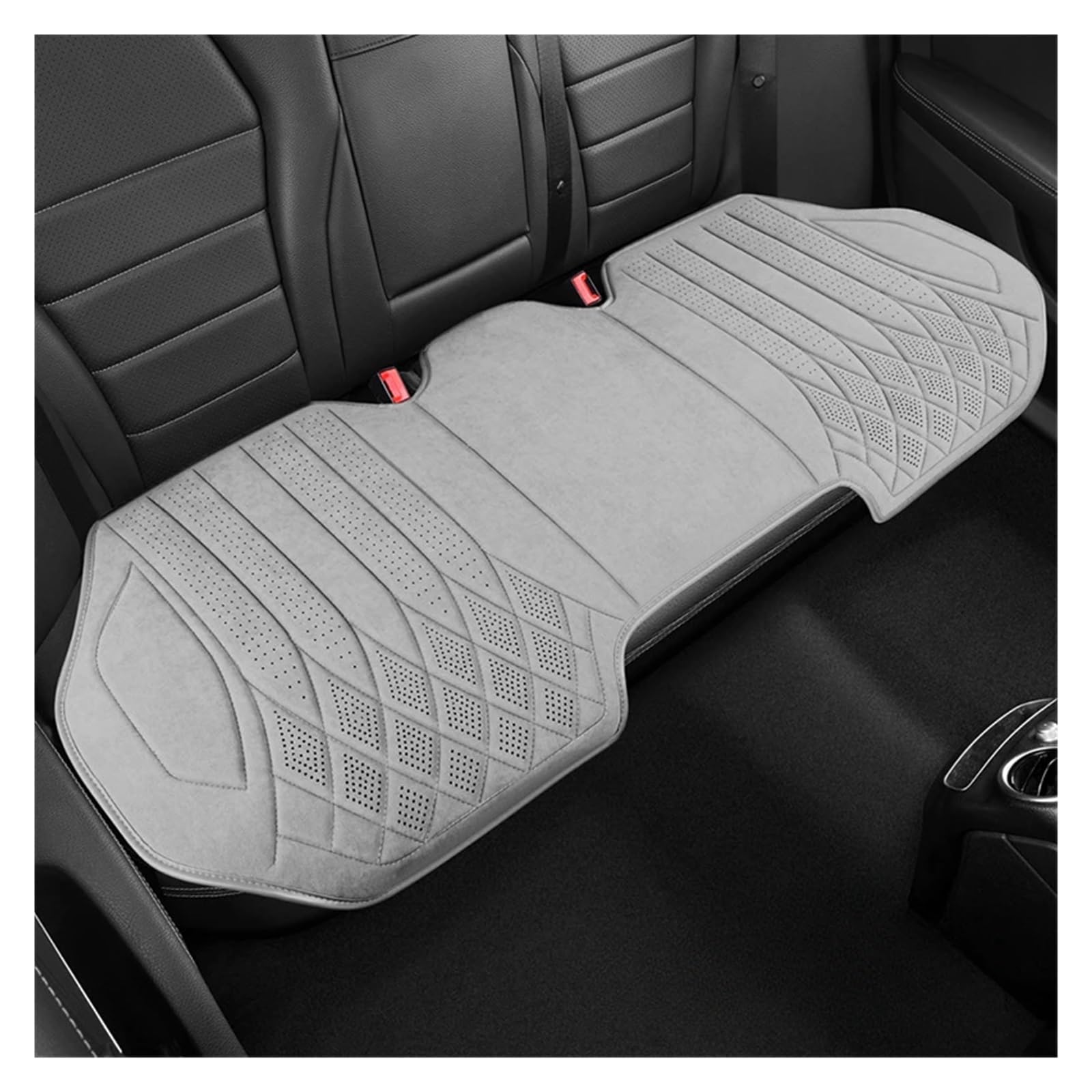 Feoosvx Auto-Sitzbezüge Universal Auto Sitz Abdeckung Vier Saison Auto Leder Sattel Pad Sitzbezüge Für Auto Coole Sitze Abdeckung Schutz Auto-Schonbezug(White Back seat) von Feoosvx