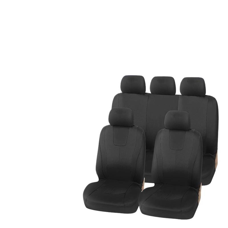 Feoosvx Auto-Sitzbezüge Universal Komplettset Autositzbezug (SCHWARZ) Autositzbezug Autositzbezug Auto-Schonbezug(Full Set Black) von Feoosvx