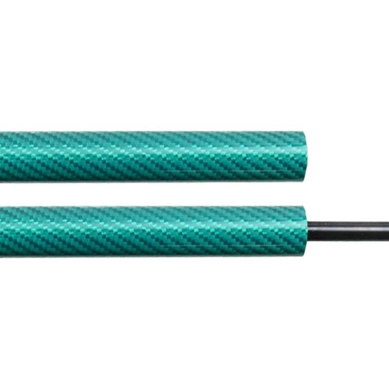 Kofferraum Gasfeder Für Cadiliac Für Escalade Für ESV SUV 2007-2014 Hinten Stamm Lift Unterstützung Gas Strut Prop Rod Carbon Faser Heckklappendämpfer(Green Carbon Fiber) von Feoosvx