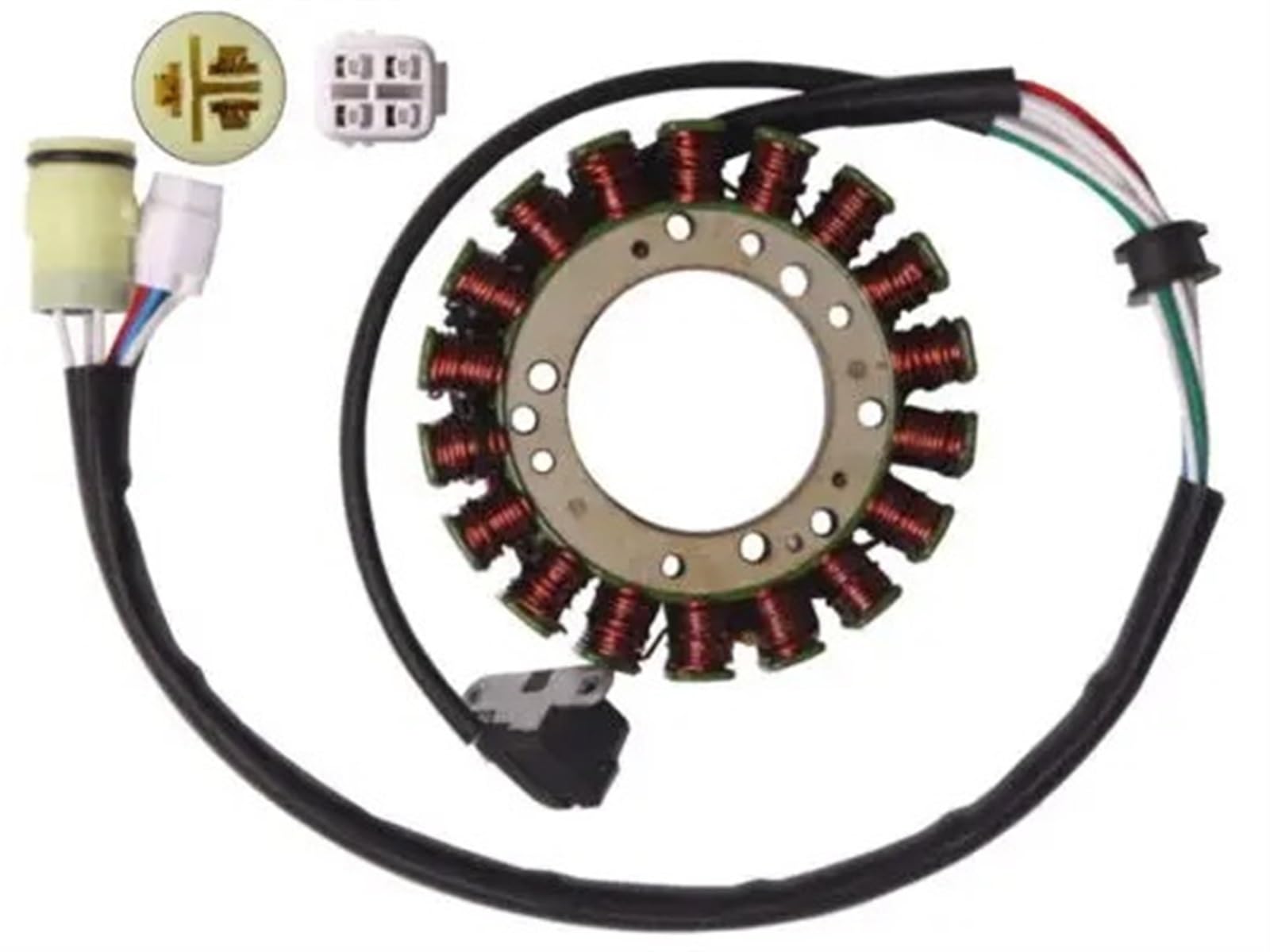 Stator Coil Für Rhino 660 Für YXR660 2004-2007 Für GRIZZLYFM660 2002-2008 Für ATV Für Warrior 350 Für YFM350 2002-2004 Motorrad-Statorspule Zündgenerator Spule von Feoosvx