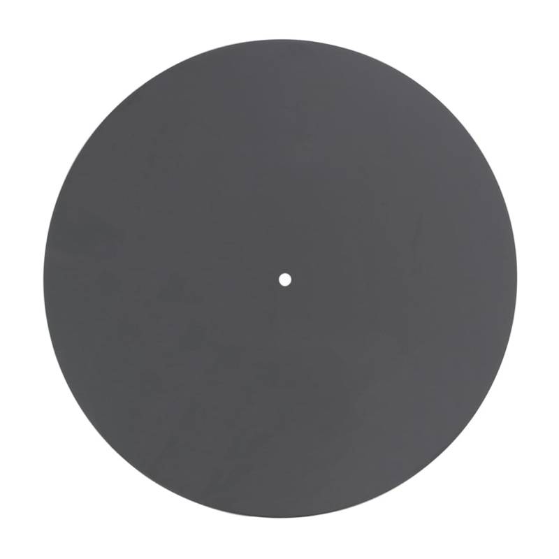 Feriany Acryl-Plattenspielermatte Reduziert Statische Aufladung, und Lärm, Schallplattenteller-Slipmat für 12-Plattenspieler, Schwarz von Feriany