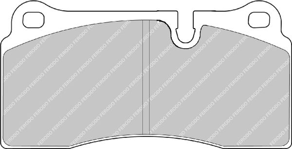 Bremsbelagsatz, Scheibenbremse Ferodo Racing FCP1281H von Ferodo Racing