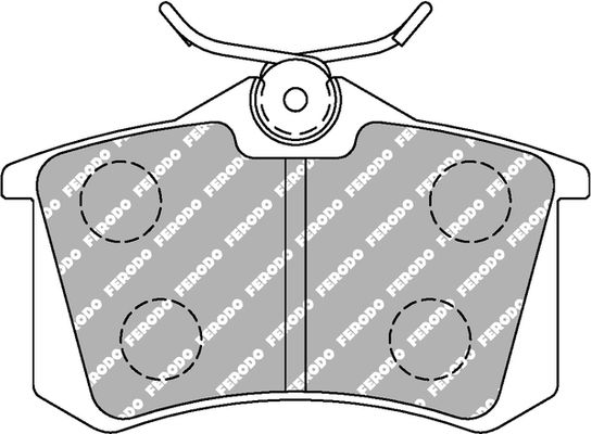 Bremsbelagsatz, Scheibenbremse Ferodo Racing FCP1491H von Ferodo Racing