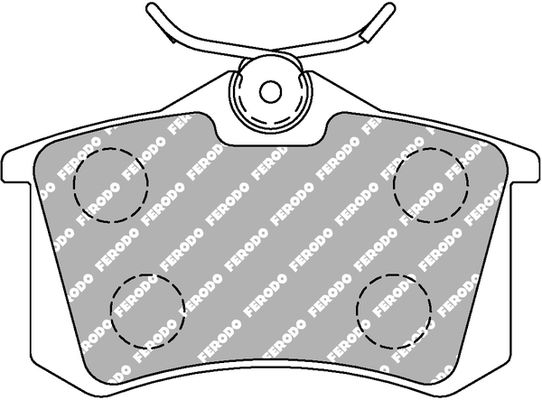 Bremsbelagsatz, Scheibenbremse Ferodo Racing FDS1083 von Ferodo Racing