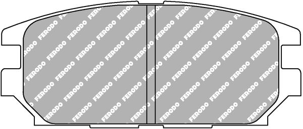 Bremsbelagsatz, Scheibenbremse Hinterachse Ferodo Racing FCP1280H von Ferodo Racing