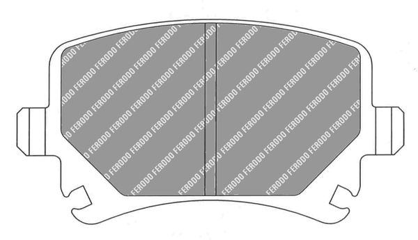 Bremsbelagsatz, Scheibenbremse Hinterachse Ferodo Racing FCP1636H von Ferodo Racing