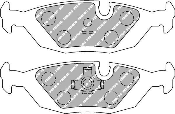 Bremsbelagsatz, Scheibenbremse Hinterachse Ferodo Racing FCP296H von Ferodo Racing