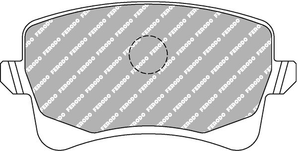 Bremsbelagsatz, Scheibenbremse Hinterachse Ferodo Racing FCP4050H von Ferodo Racing