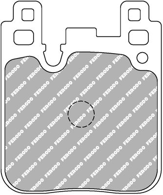 Bremsbelagsatz, Scheibenbremse Hinterachse Ferodo Racing FCP4663W von Ferodo Racing