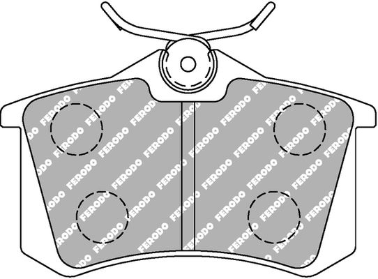 Bremsbelagsatz, Scheibenbremse Hinterachse Ferodo Racing FCP541H von Ferodo Racing