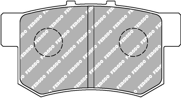 Bremsbelagsatz, Scheibenbremse Hinterachse Ferodo Racing FCP956R von Ferodo Racing