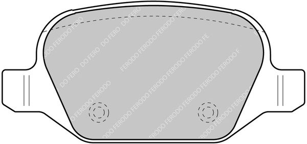 Bremsbelagsatz, Scheibenbremse Hinterachse Ferodo Racing FDS1349 von Ferodo Racing