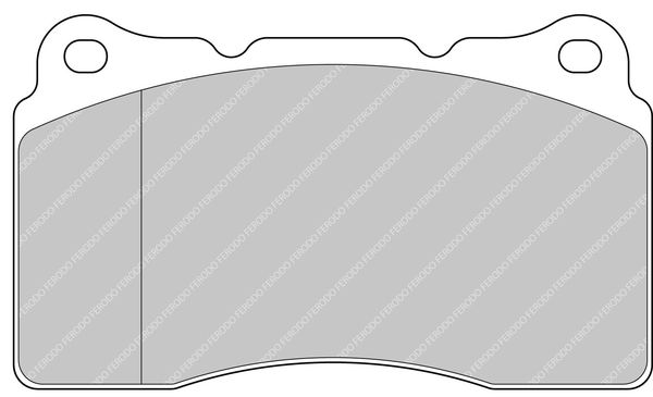 Bremsbelagsatz, Scheibenbremse Vorderachse Ferodo Racing FCP1334Z von Ferodo Racing