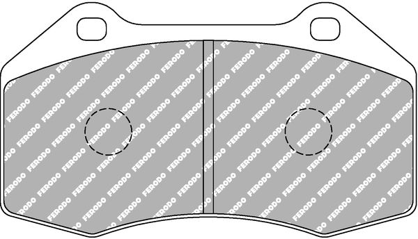 Bremsbelagsatz, Scheibenbremse Vorderachse Ferodo Racing FCP1667H von Ferodo Racing