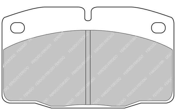 Bremsbelagsatz, Scheibenbremse Vorderachse Ferodo Racing FCP173H von Ferodo Racing