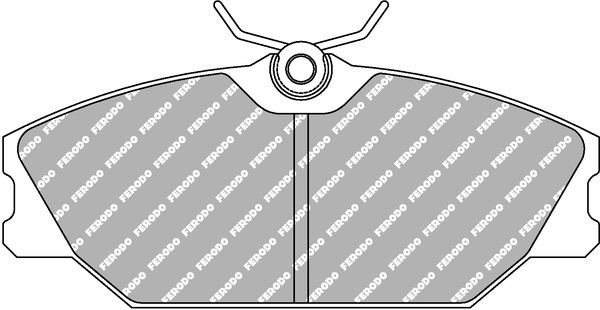 Bremsbelagsatz, Scheibenbremse Vorderachse Ferodo Racing FCP406H von Ferodo Racing