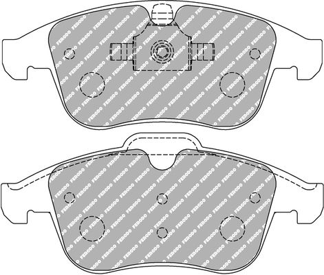 Bremsbelagsatz, Scheibenbremse Vorderachse Ferodo Racing FCP4249H von Ferodo Racing