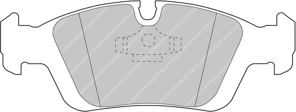 Bremsbelagsatz, Scheibenbremse Vorderachse Ferodo Racing FCP725H von Ferodo Racing