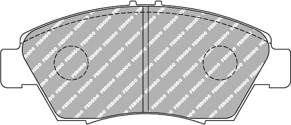 Bremsbelagsatz, Scheibenbremse Vorderachse Ferodo Racing FCP776H von Ferodo Racing