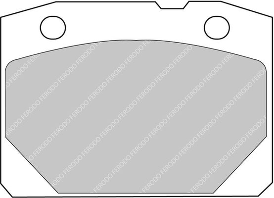 Bremsbelagsatz, Scheibenbremse Vorderachse Ferodo Racing FCP96R von Ferodo Racing