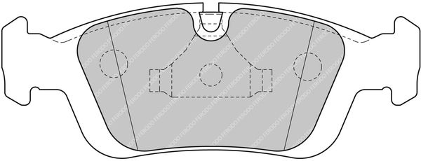 Bremsbelagsatz, Scheibenbremse Vorderachse Ferodo Racing FDS1300 von Ferodo Racing