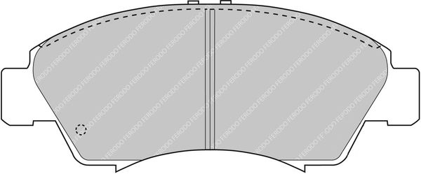 Bremsbelagsatz, Scheibenbremse Vorderachse Ferodo Racing FDS777 von Ferodo Racing