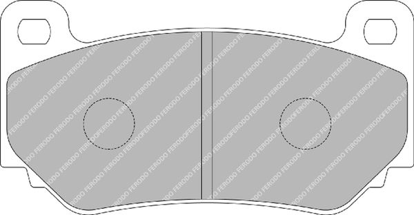 Bremsbelagsatz, Scheibenbremse Vorderachse Ferodo Racing FRP3085H von Ferodo Racing