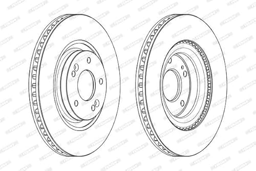 2x FERODO Bremsscheibe Ø320mm Höhe: 47.2mm Dicke: 28mm Lochkreis-Ø: 114.3mm von Ferodo