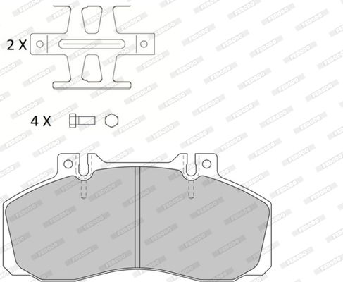 Bremsbelagsatz, Scheibenbremse Ferodo FVR1522B von Ferodo