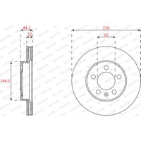 Bremsscheiben FERODO DDF2663C vorne, belüftet, 2 Stück von Ferodo