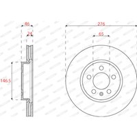 Bremsscheiben FERODO DDF2664C vorne, belüftet, 2 Stück von Ferodo