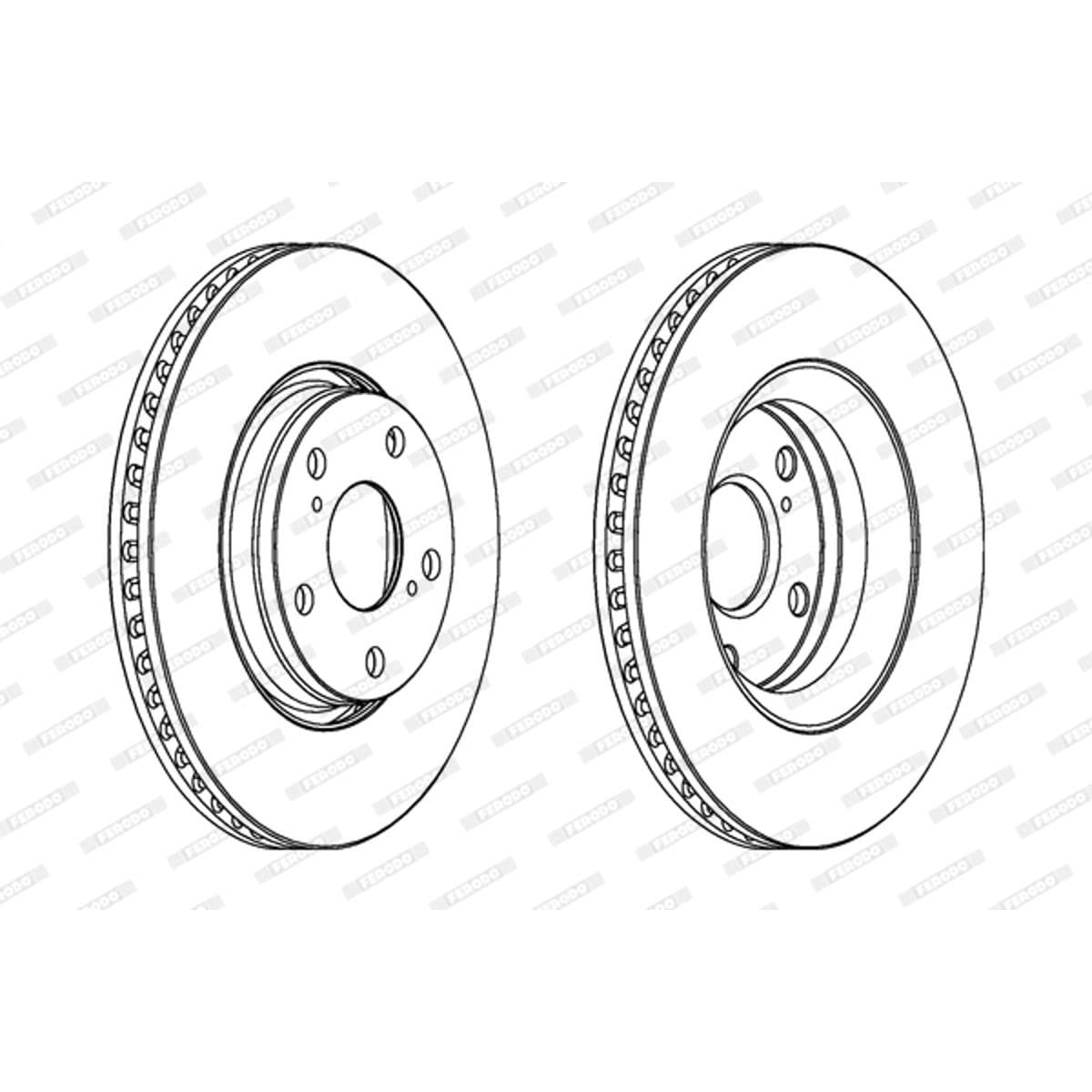 Ferodo ddf1756 C Bremsscheibe Rotoren von Ferodo