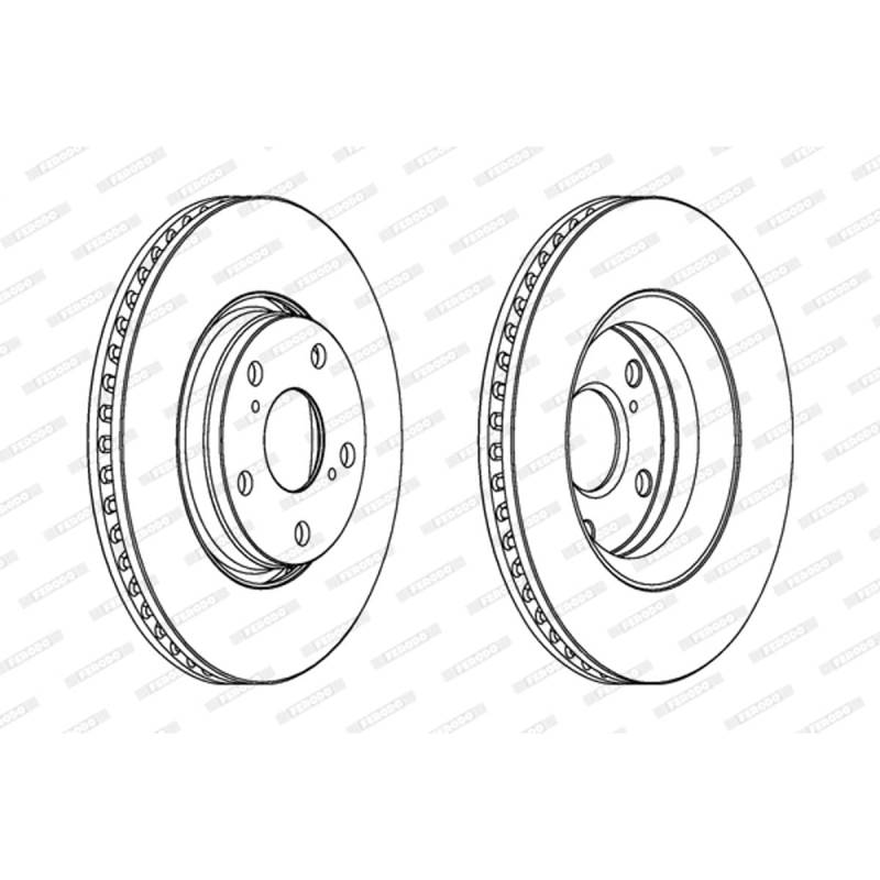 Ferodo ddf1756 C Bremsscheibe Rotoren von Ferodo