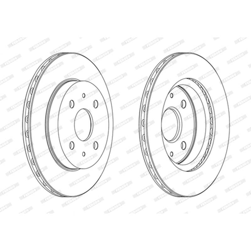 Ferodo ddf1774 C Bremsscheibe Rotoren von Ferodo