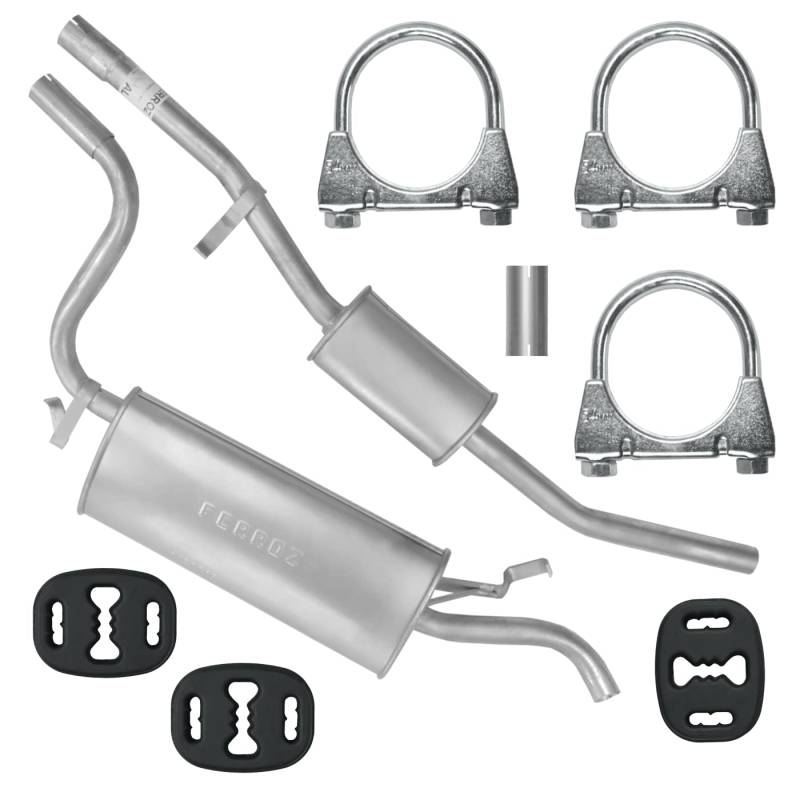 Endschalldämpfer Auspuff Endtopf für Fiat Seicento 1.1i von Ferroz