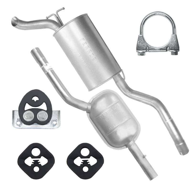 Auspuff Auspuffanlage Schalldämpferset für Mercedes E E200 E220 E230 W210 2.0 2.0 D 2.2 D 2.3 2.5 D von Ferroz