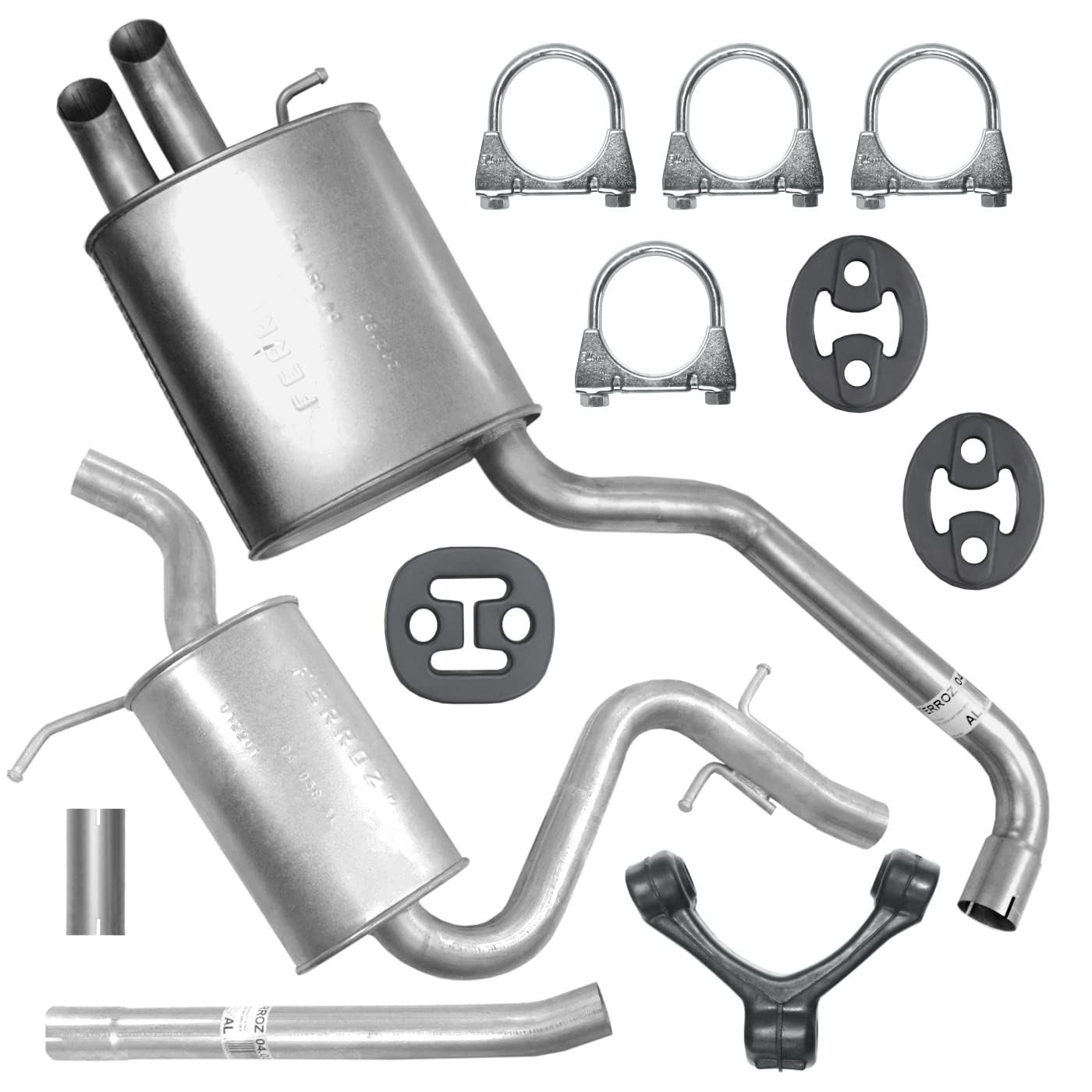 Auspuffanlage Schalldämpferset Auspuff für Skoda Octavia 2 II 2.0 TDI von Ferroz