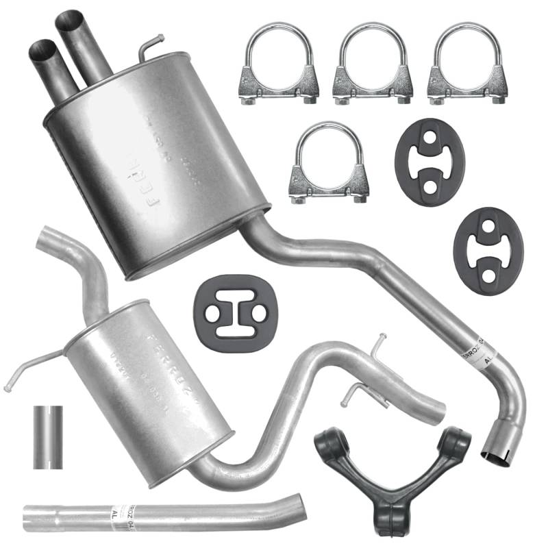 Auspuffanlage Schalldämpferset Auspuff für Skoda Octavia 2 II 2.0 TDI von Ferroz