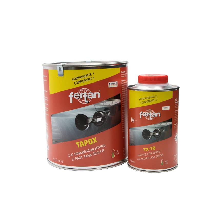 Tapox 2-K Tank-Innenbeschichtung Epoxy 0,5 KG von Fertan