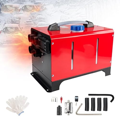 Fesuda 12V Diesel Standheizung 8KW Dieselheizung Diesel Air Diesel Heizung mit LCD Schalter Fernbedienung Schalldämpfer, Luftheizung Standheizung Auto für Auto RV Boote LKW KFZ PKW Square(4 Hole) von Fesuda