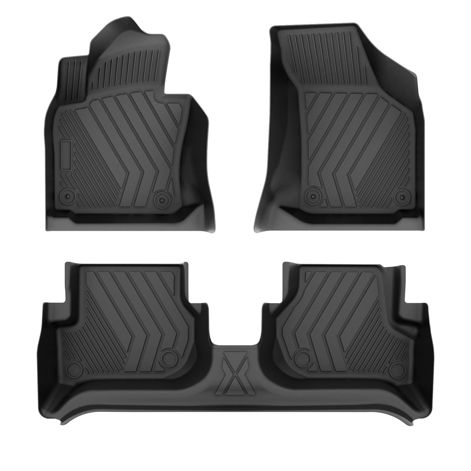 Fesuda Gummimatten Auto Set Passend für VW Golf 6 2008-2012, Gummi Fussmatten Auto Gummimatte von Fesuda