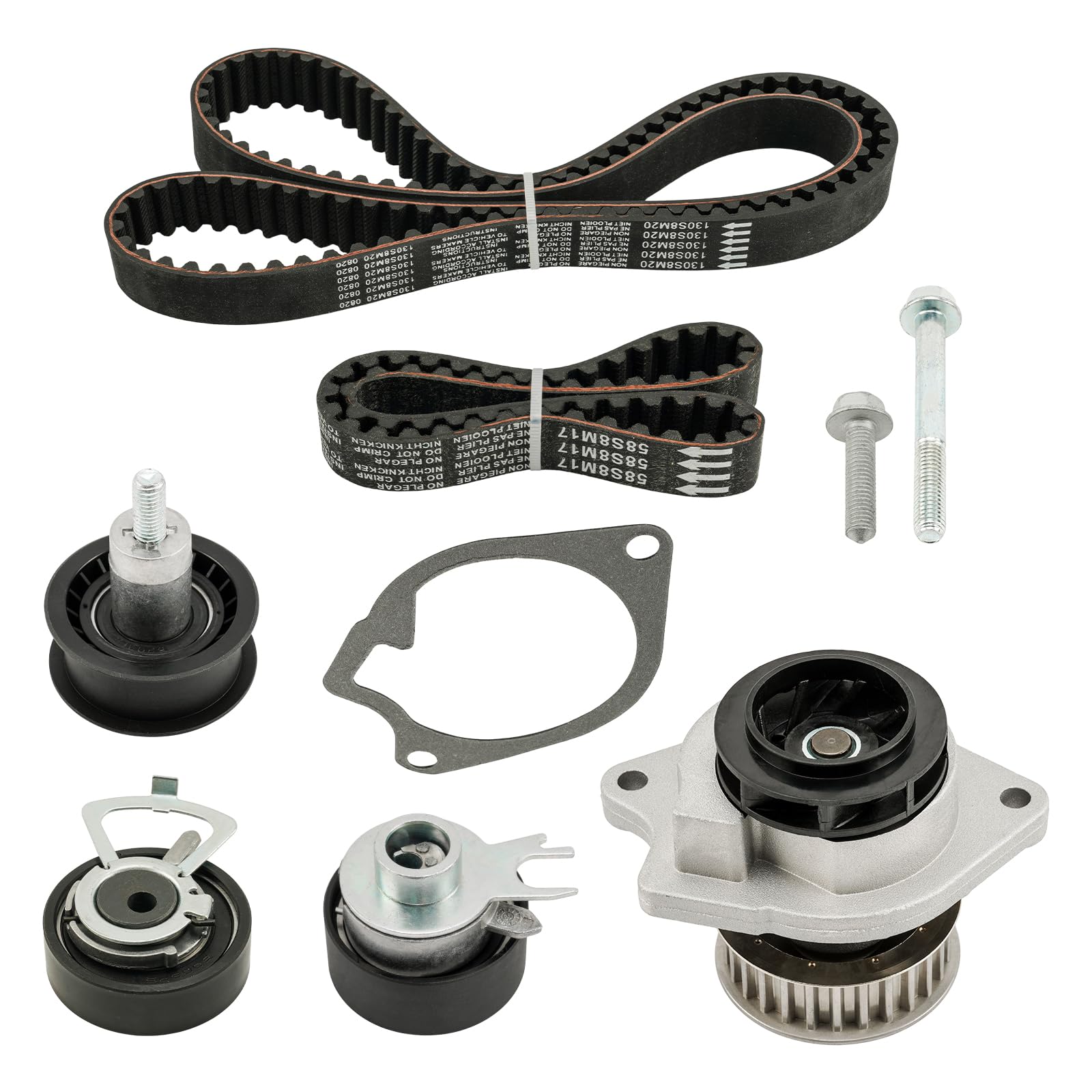 Fesuda Wasserpumpe+Zahnriemensatz WK3026 Timing Belt Kit für Skoda Fabia I/Roomster 2000-2015, VW Polo Iv/Golf V/Golf Plus V 2003-2014 von Fesuda