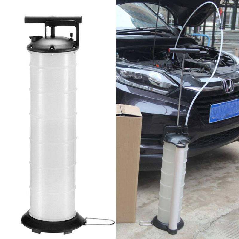 Fetcoi Manuelle Ölabsaugpumpe, Absaugpumpe, Handpumpe Oil Extractor Pump für Benzin Diesel Öl Wasser, 7L Kapazität von Fetcoi