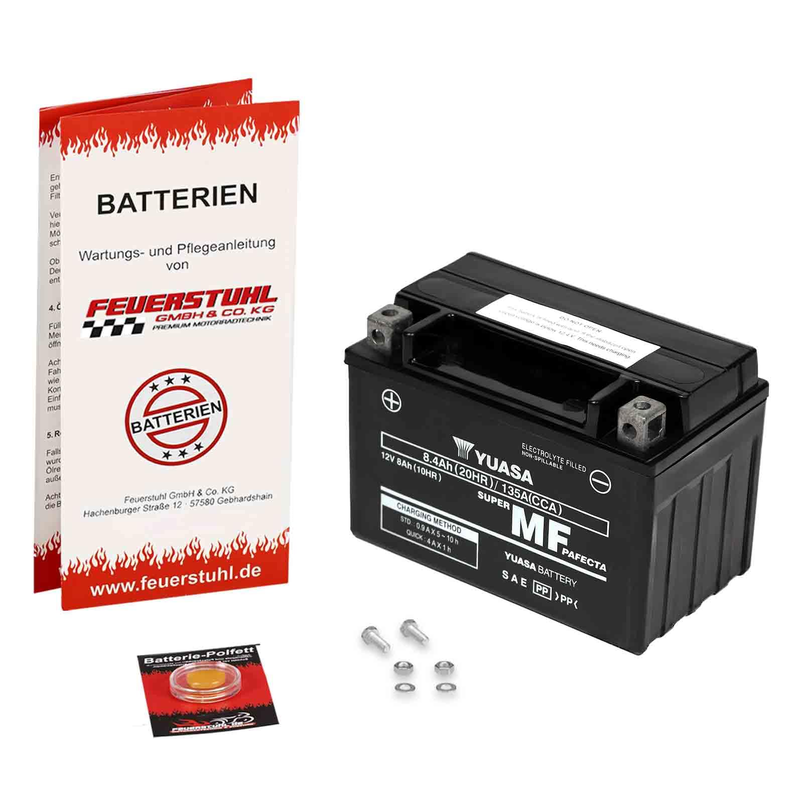 Batterie für BMW G 310 R, 2016-2023 (K03) YUASA, wartungsfrei, einbaufertig (inkl. 7,50€ Pfand) Erstausrüsterqualität von Feuerstuhl GmbH & Co. KG