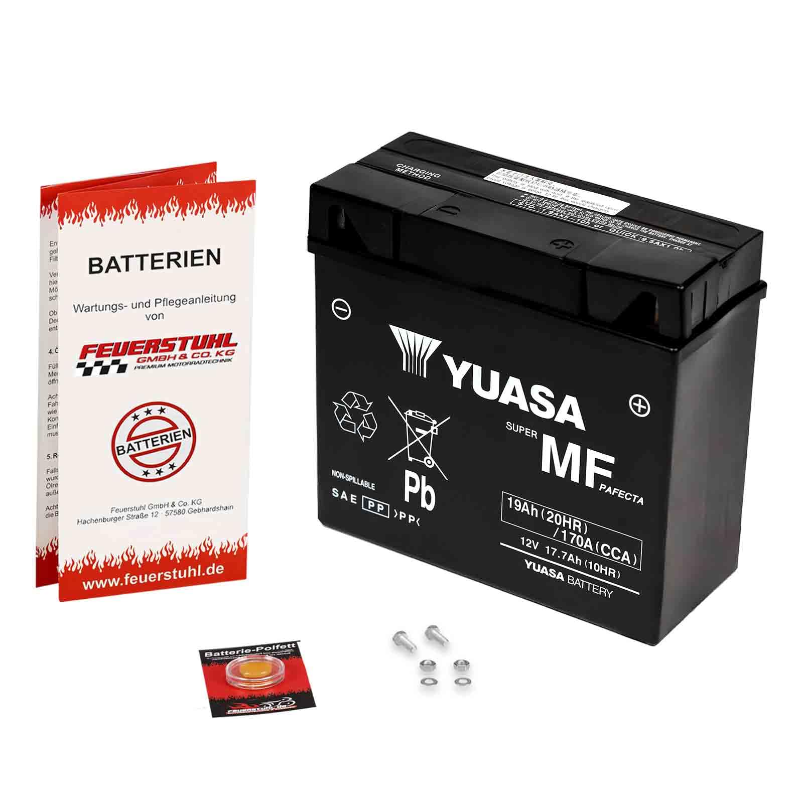 Batterie für BMW K 1100 RS, 1992-1996, YUASA, wartungsfrei, einbaufertig (inkl. 7,50€ Pfand) Erstausrüsterqualität von Feuerstuhl GmbH & Co. KG