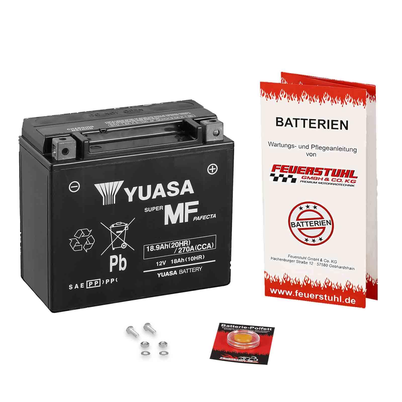 Batterie für CAN-AM Maverick 1000, 2014-2023, YUASA, wartungsfrei, einbaufertig (inkl. 7,50€ Pfand) 18Ah|270A, Erstausrüsterqualität von Feuerstuhl GmbH & Co. KG