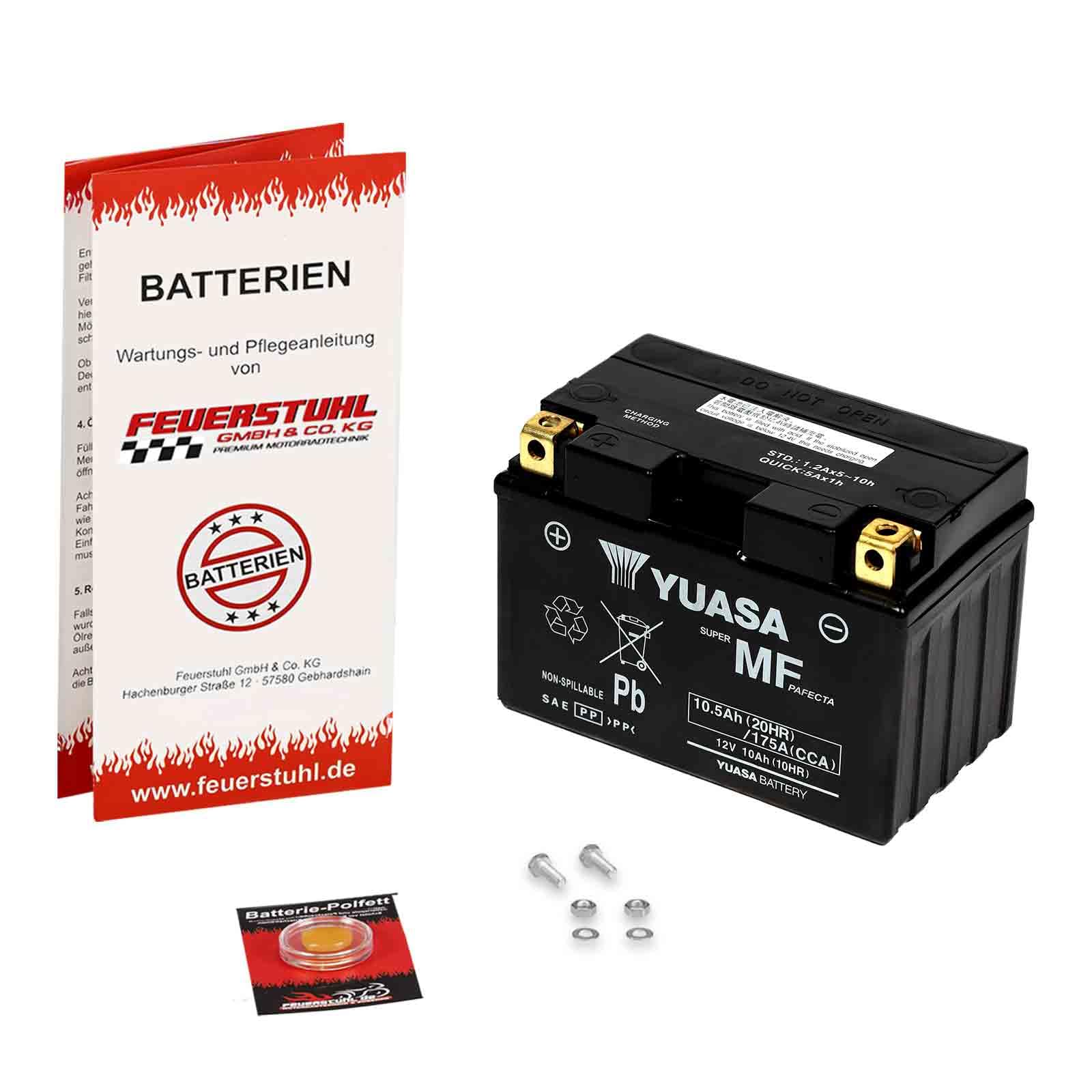 Batterie für Explorer Trasher 520, 2011-2015, YUASA, wartungsfrei, einbaufertig (inkl. 7,50€ Pfand) Erstausrüsterqualität von Feuerstuhl GmbH & Co. KG